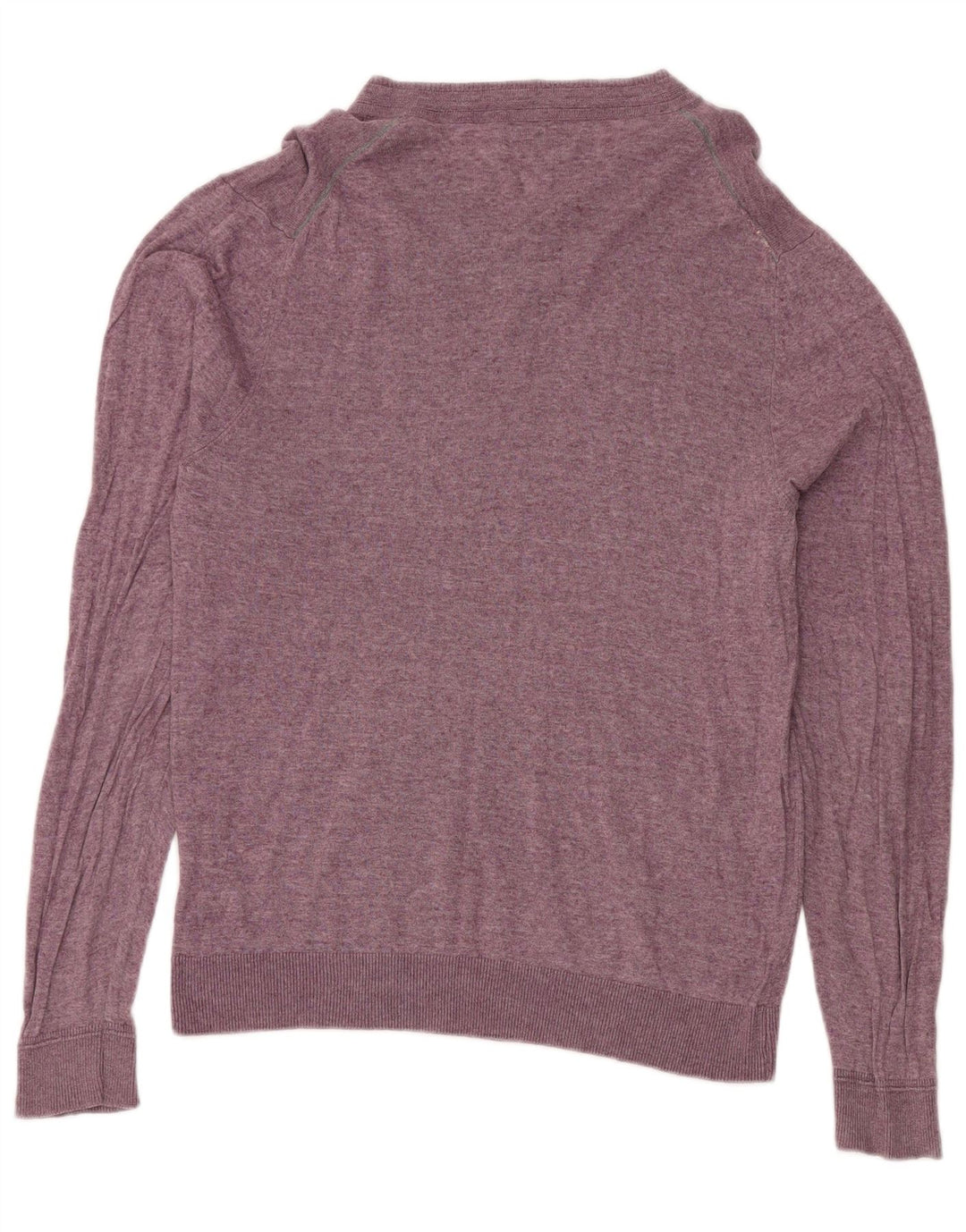 Marks & Spencer Herren-Pullover mit normaler Passform und V-Ausschnitt in Mittellila
