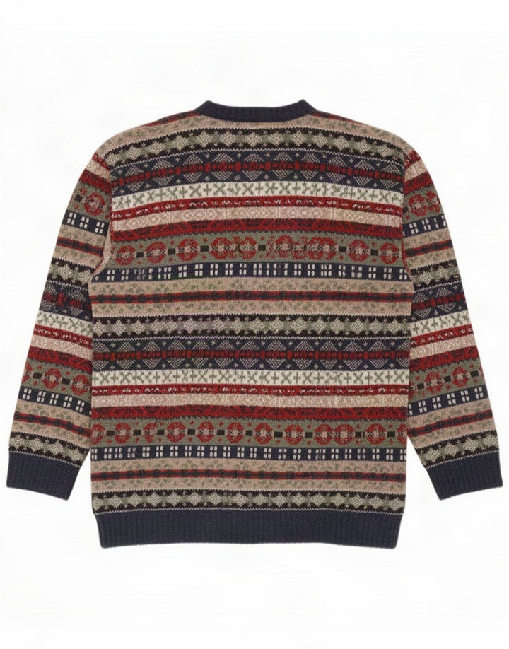 Sergio Tacchini Herren-Pullover mit Rundhalsausschnitt, mittelgroß, mehrfarbig