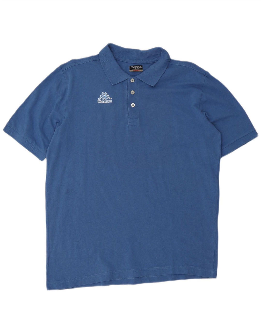 KAPPA Herren-Poloshirt, groß, blaue Baumwolle