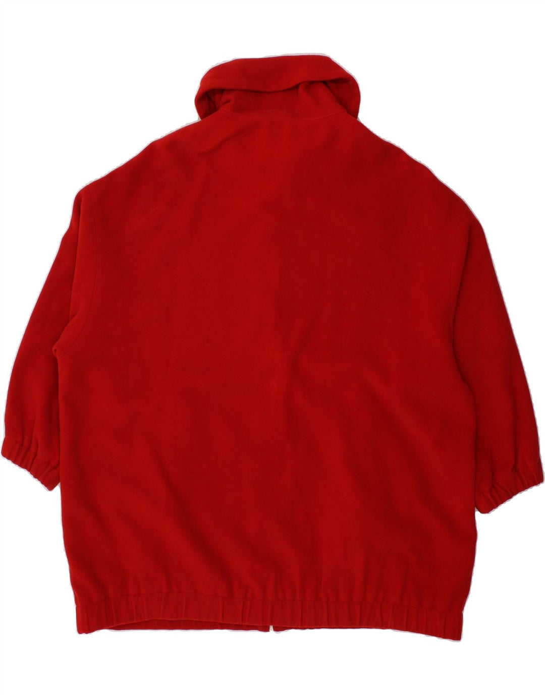 BENETTON Womens Oversized Bomber Jacket IT 42 Medium Red Wool Vintage Benetton and Second-Hand Benetton from Messina Hembry 