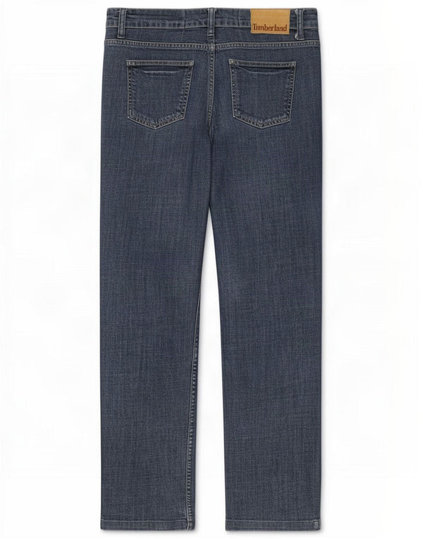 Timberland Damen Straight Jeans W29 L31 Blaue Baumwolle
