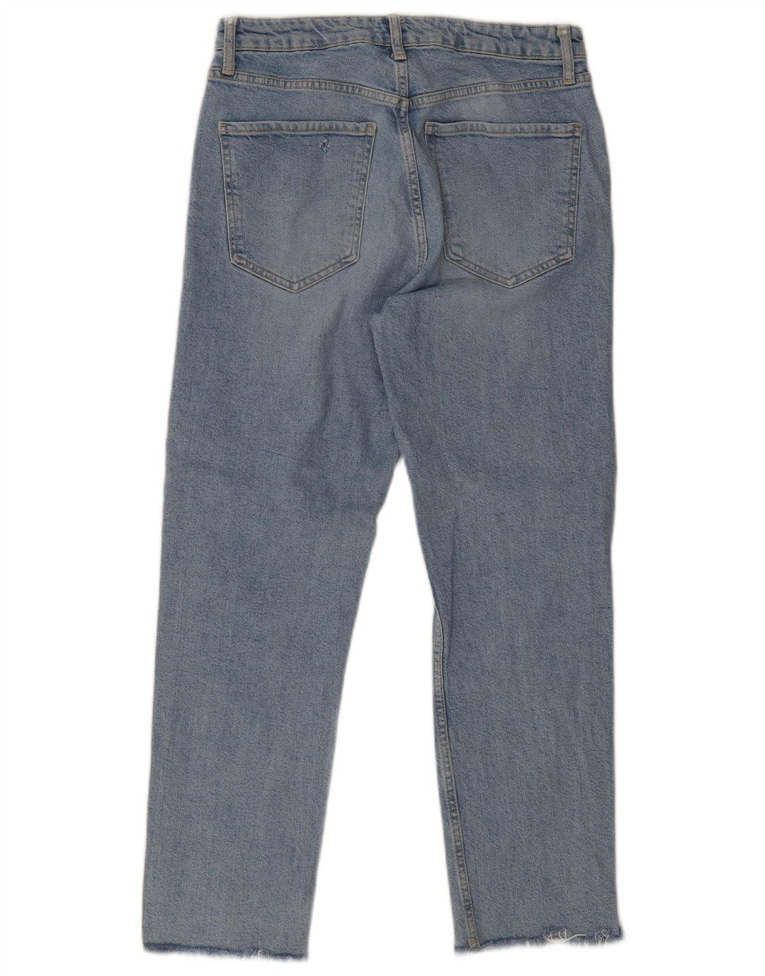 Zara Damen Straight Jeans EU 40 Medium W30 L26 Blaue Baumwolle