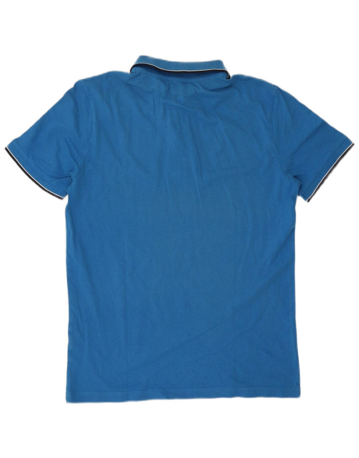Kappa Herren-Poloshirt, groß, blau gestreift