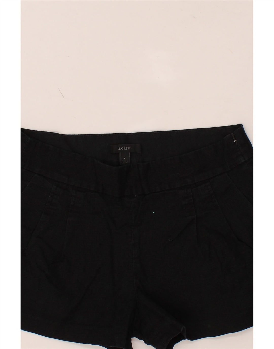 J. CREW Womens Pegged Chino Shorts US 4 Small W29 Black Cotton Vintage J. Crew and Second-Hand J. Crew from Messina Hembry 