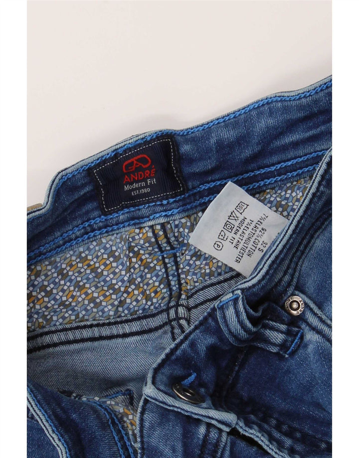 Andre Damen Modern Fit Slim Jeans W32 L29 Blaue Baumwolle