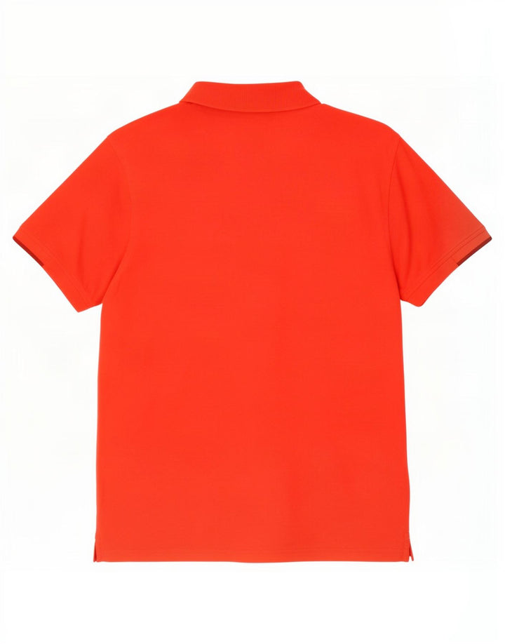 Lyle & Scott Herren-Poloshirt mit Grafik, Mittelrotes Polyester