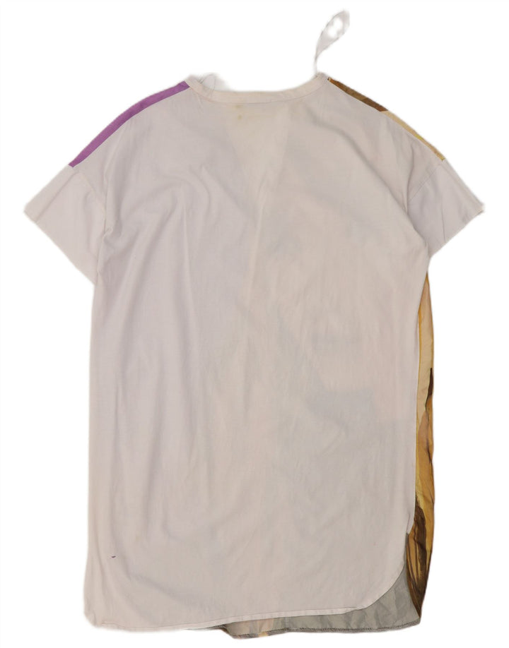 Übergroßes Etuikleid von Zara für Damen, Gr. 10, Größe S, Weiß, Farbblock