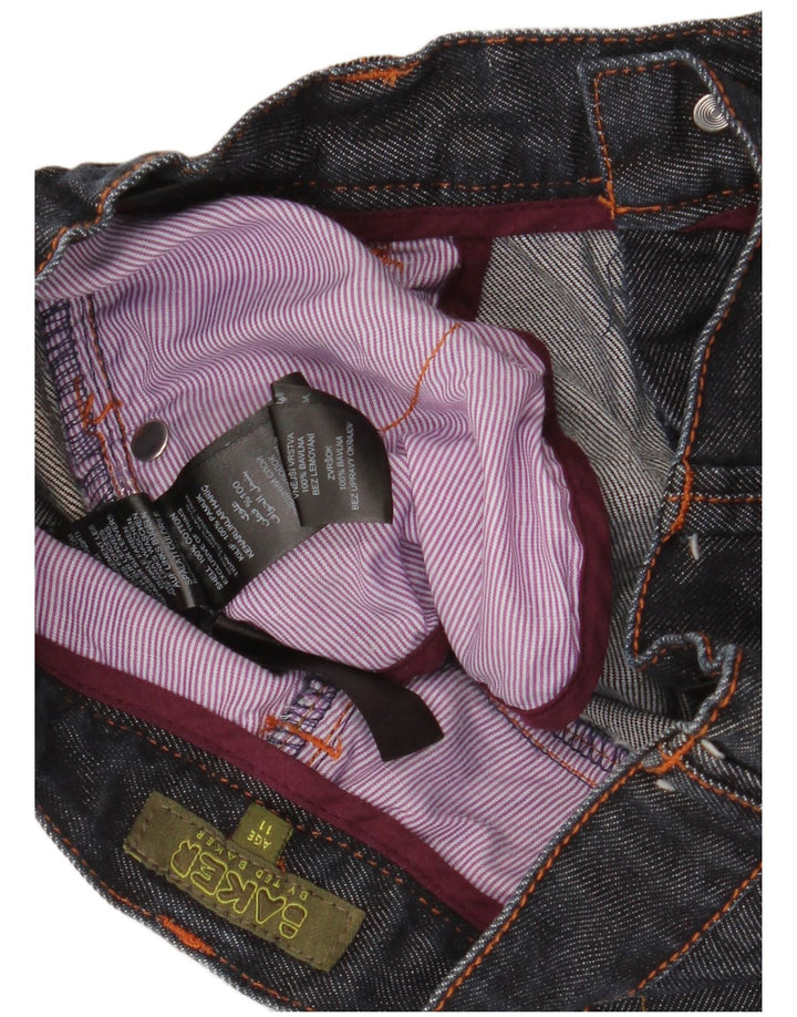 TED BAKER Bananen-Straight-Jeans für Jungen, 10–11 Jahre, W26 L24, marineblaue Baumwolle