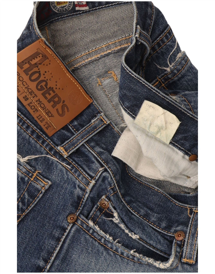 Roy Rogers Damen Bootcut Jeans W31 L30 Blaue Baumwolle