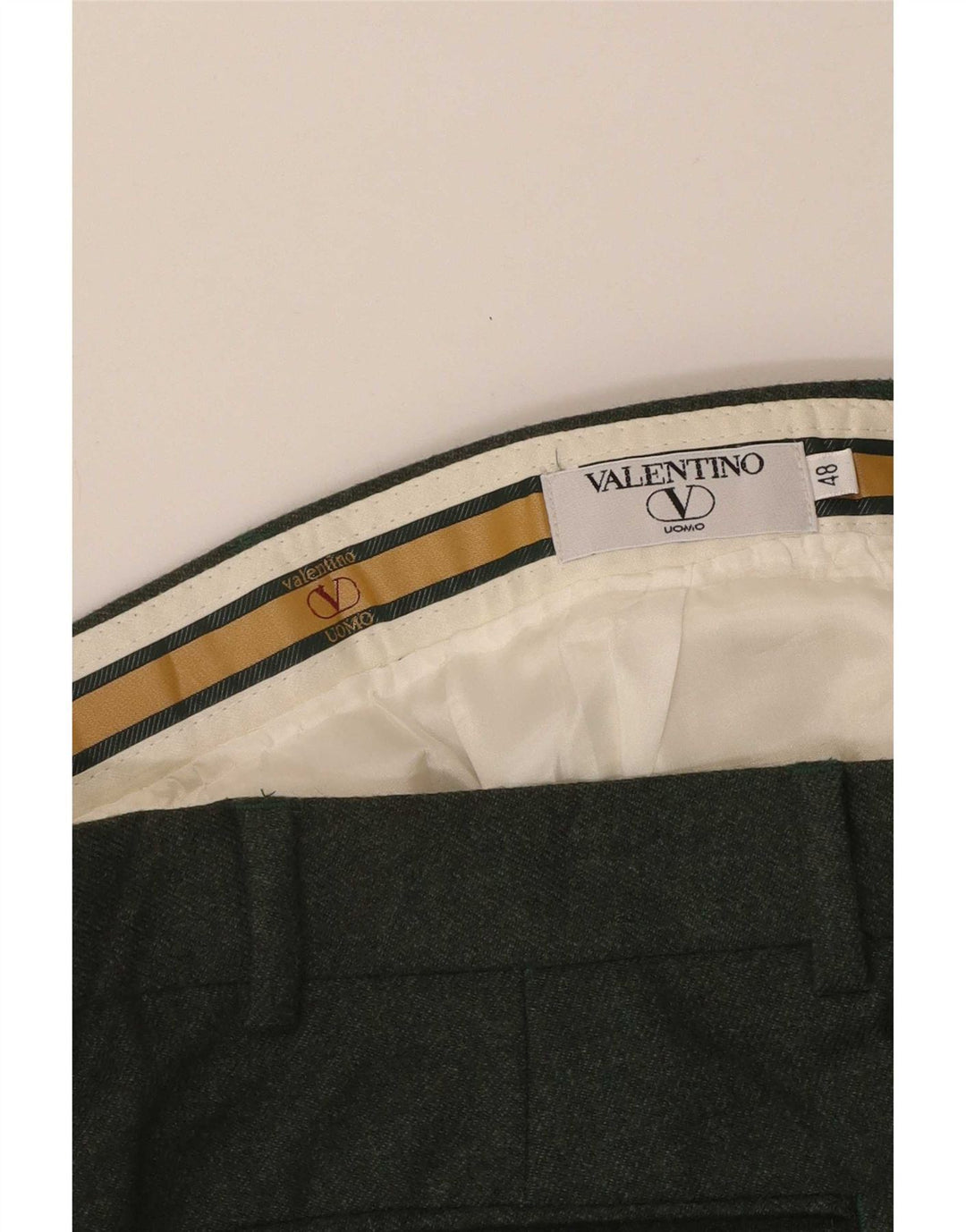 Valentino Mens Pegged Suit Hose IT 48 Medium W32 L31 Grün