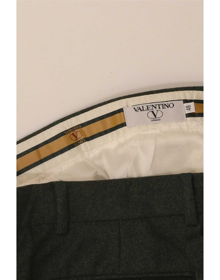 Valentino Mens Pegged Suit Hose IT 48 Medium W32 L31 Grün