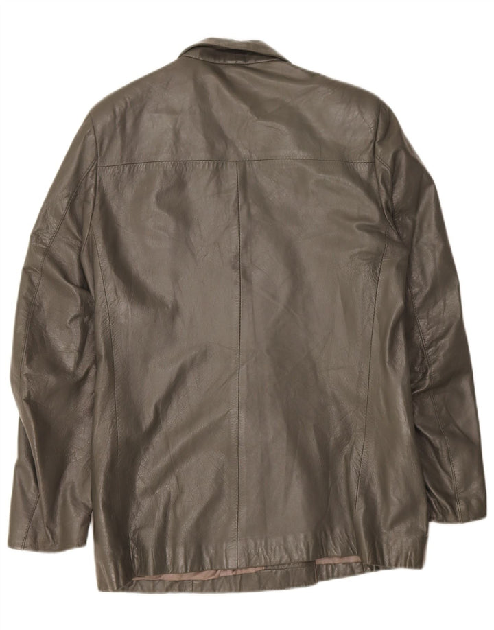 Vintage Damen Zweireihige Blazerjacke UK 14 Mittelgrün