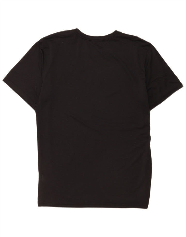 Nike Damen Dri Fit Regular Graphic T-Shirt Top UK 16 Large Schwarz Polyester