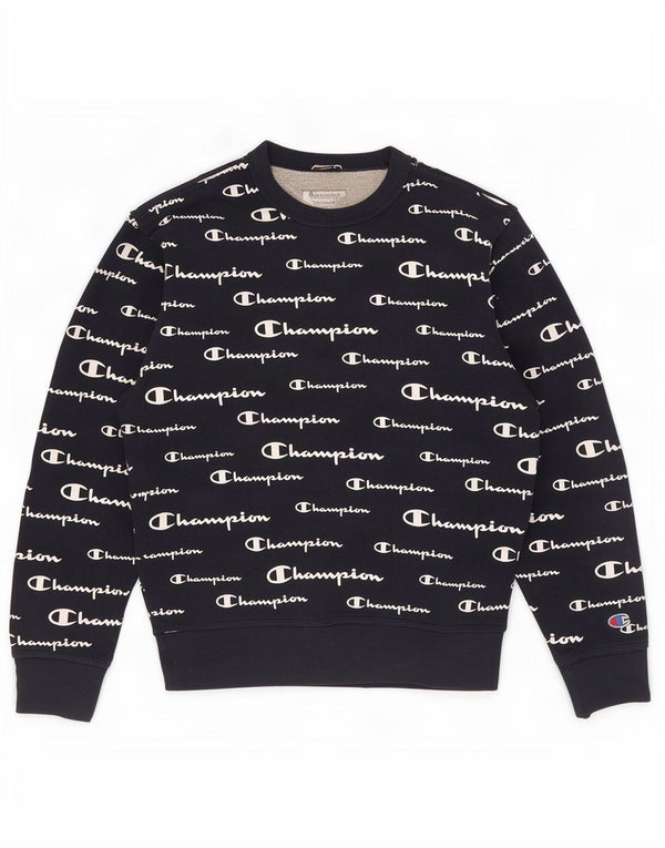 Champion Herren-Sweatshirt mit Grafik, Größe S, Marineblau, Polyester