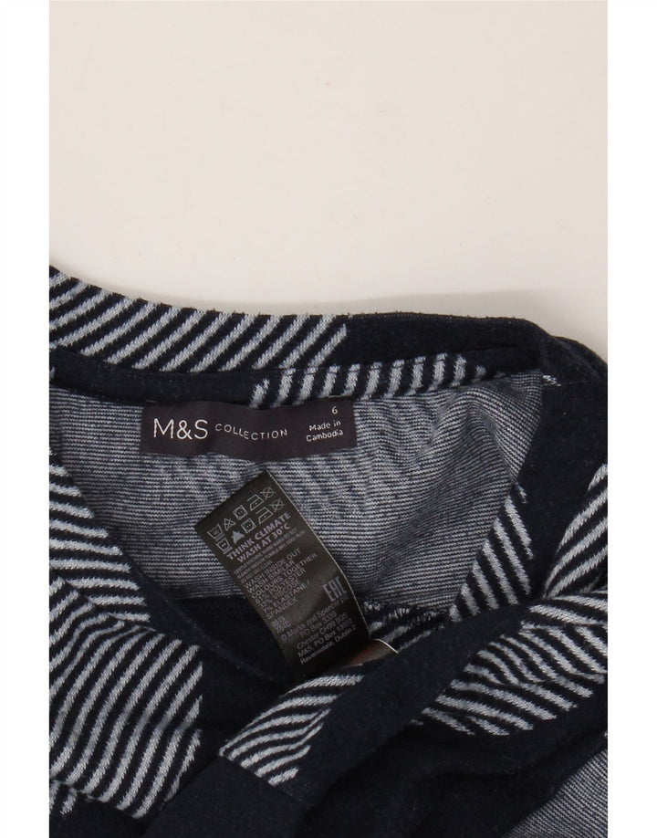MARKS & SPENCER Damen-Pullover mit Rundhalsausschnitt, Gr. 6, Marineblau