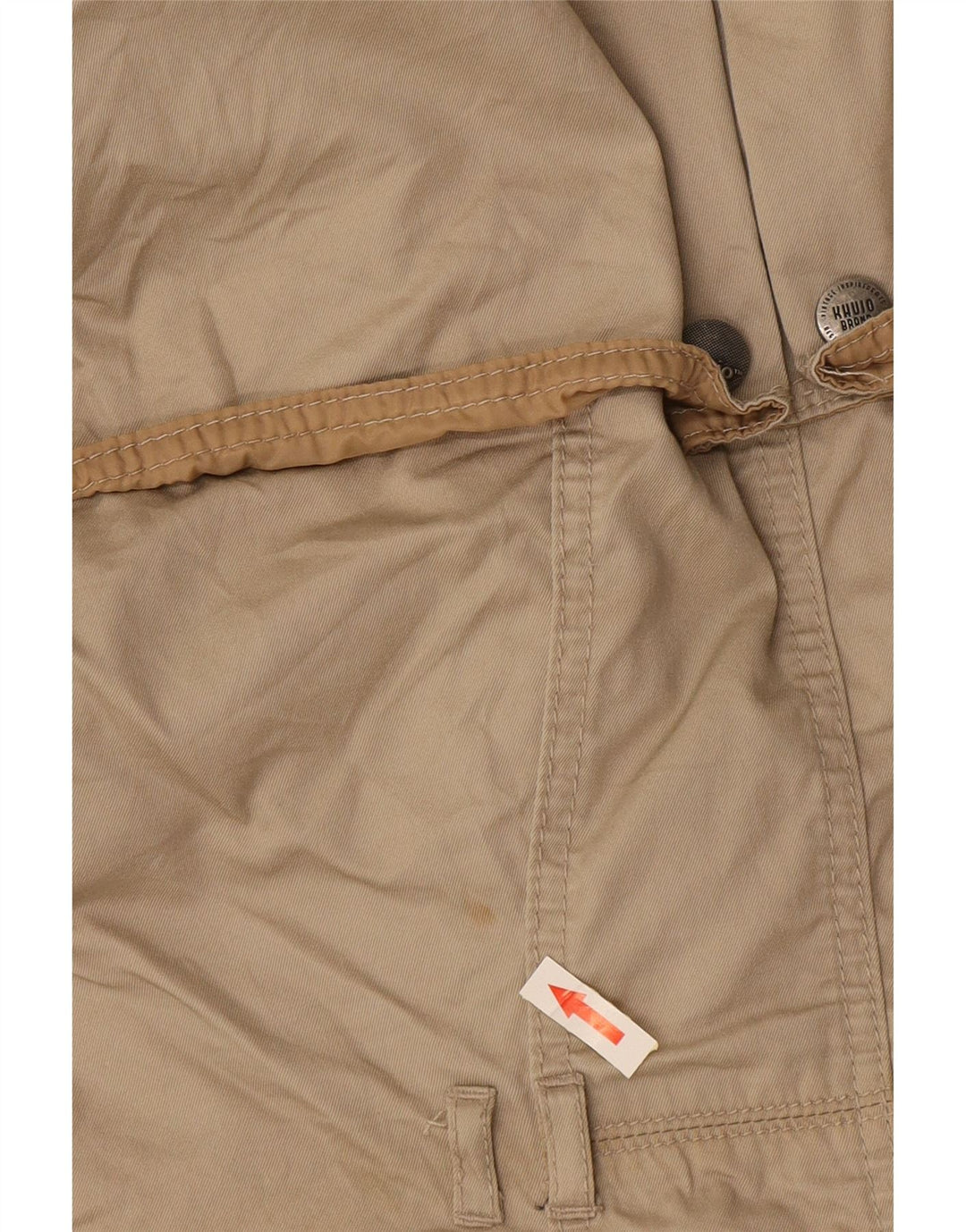 KHUJO Damen Trenchcoat UK 10 Small Beige Baumwolle