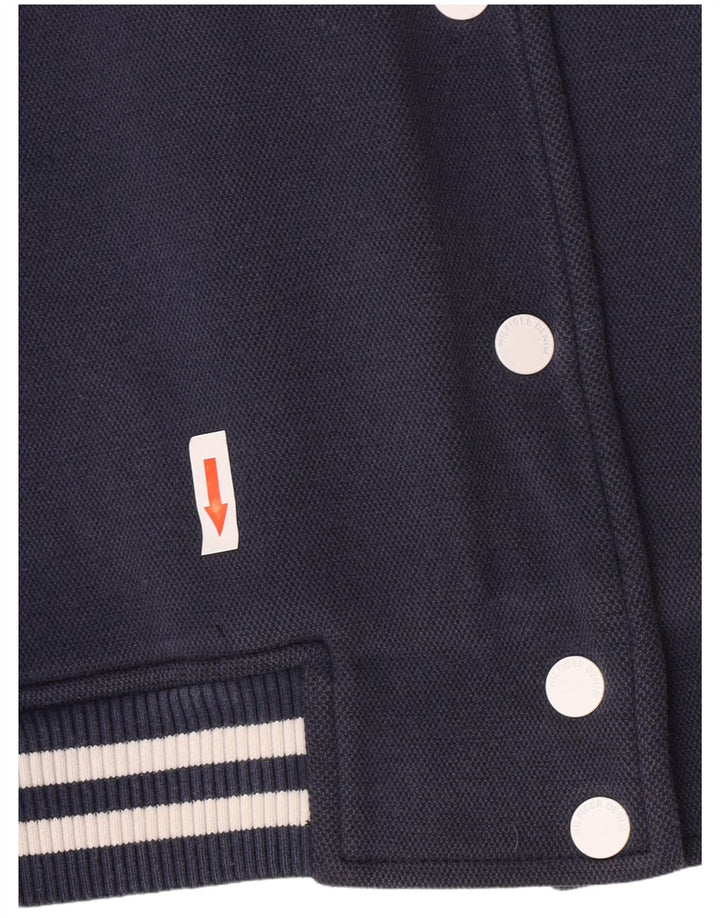 Tommy Hilfiger Damen Übergroße Varsity-Jacke UK 10 Small Marineblau