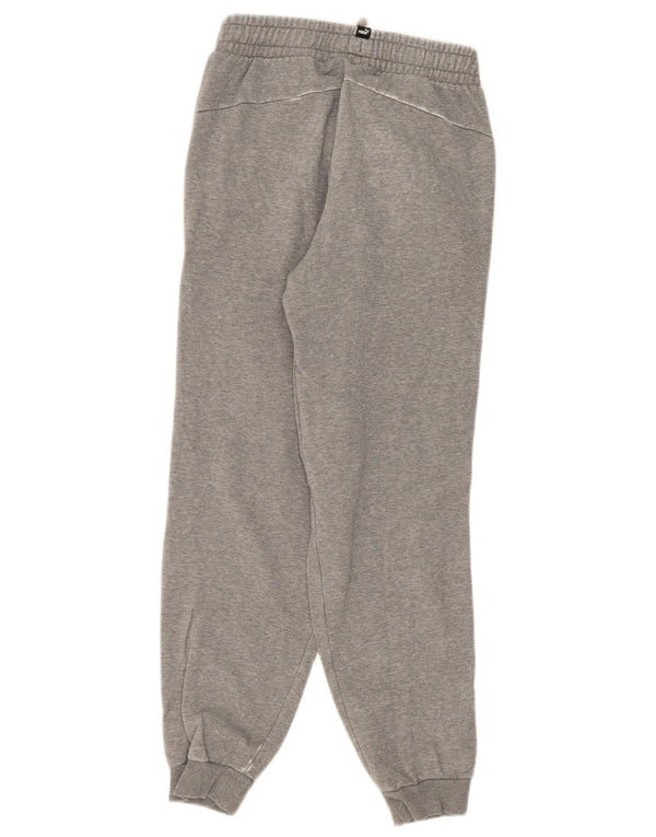 Puma Jungen-Trainingshose, Jogginghose, 13–14 Jahre, grau gefleckte Baumwolle