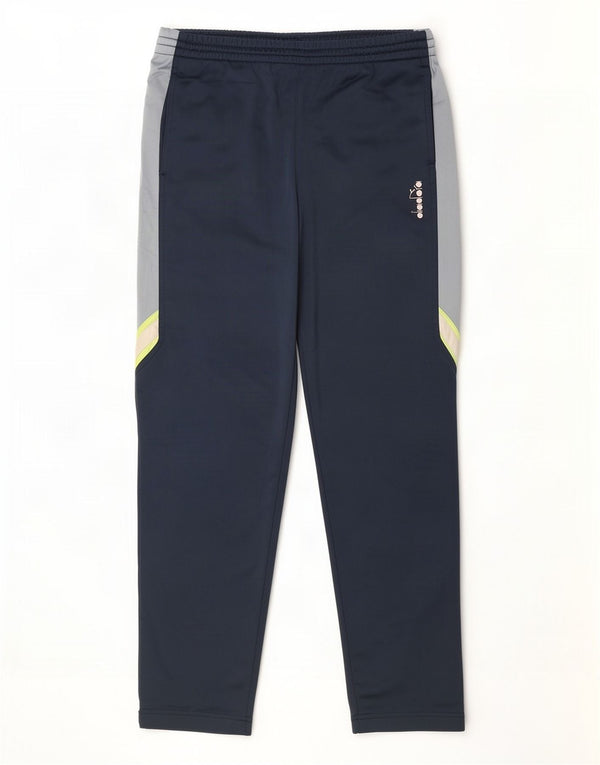 Diadora Herren-Trainingshose, groß, marineblau, Colourblock-Polyester