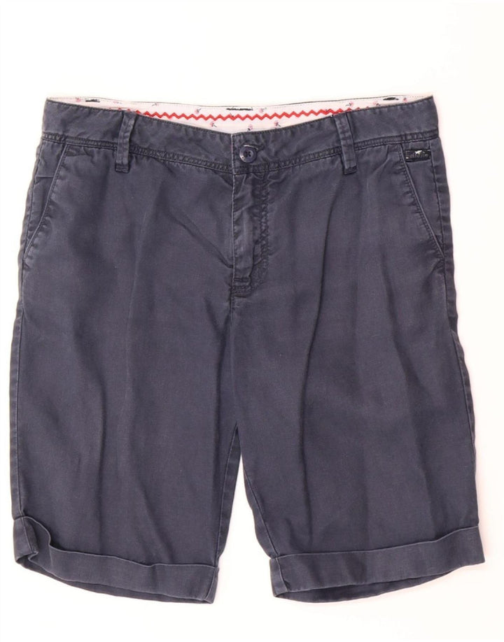ELLESSE Womens Chino Shorts IT 42 Medium W42 Navy Blue