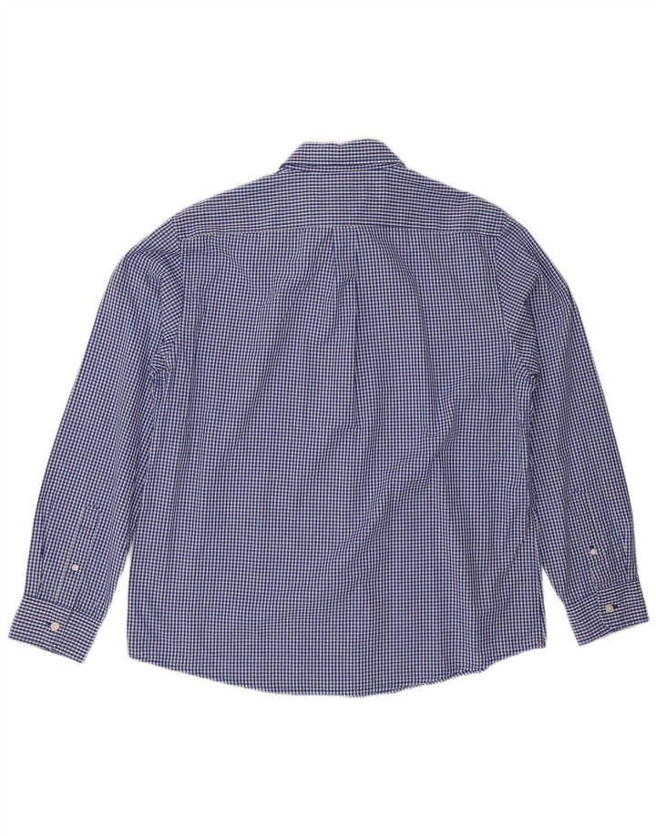DOCKERS Mens Shirt Large Blue Gingham Cotton