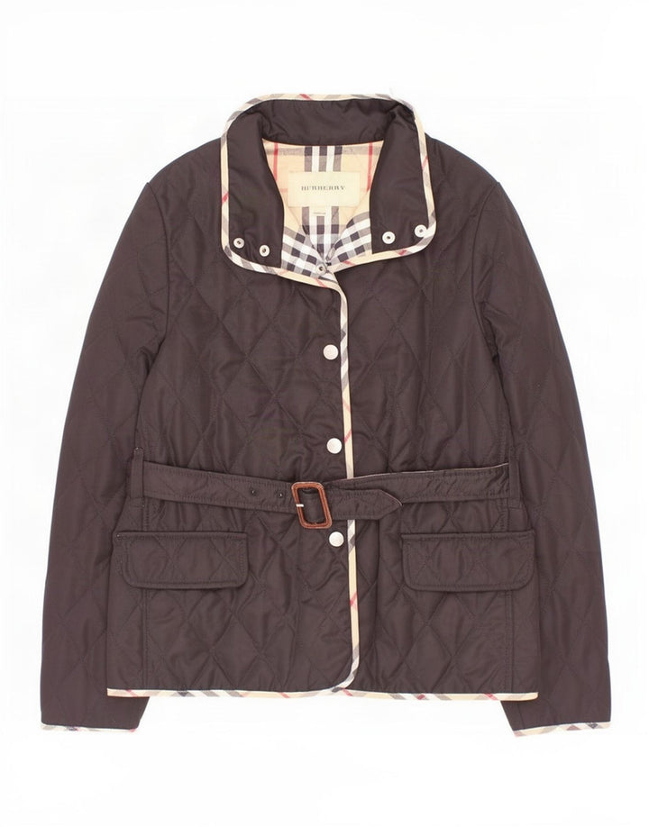 Burberry Steppjacke für Mädchen, 11–12 Jahre, schwarzes Polyester