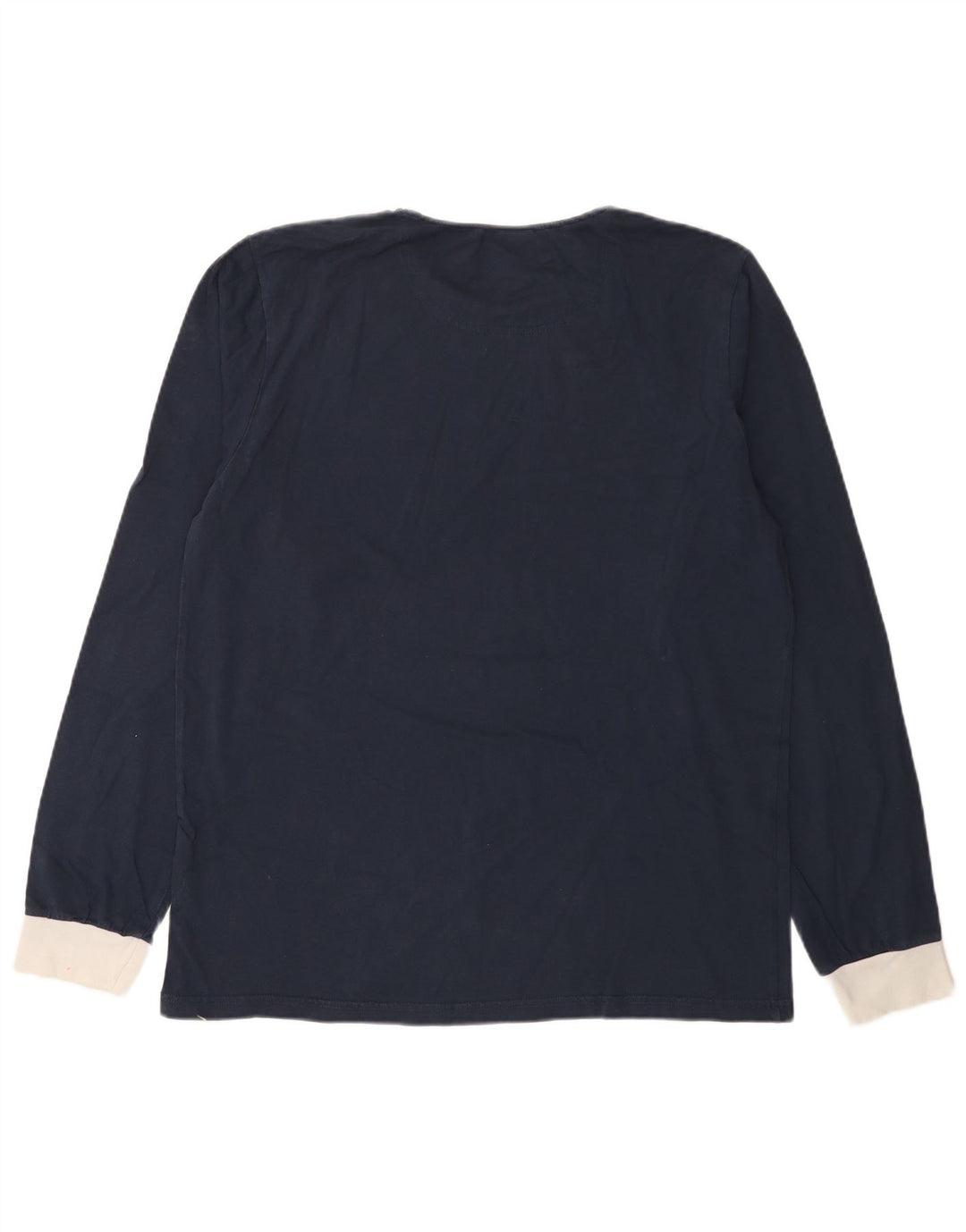Ellesse Herren-Top, langärmelig, groß, marineblau, Baumwolle