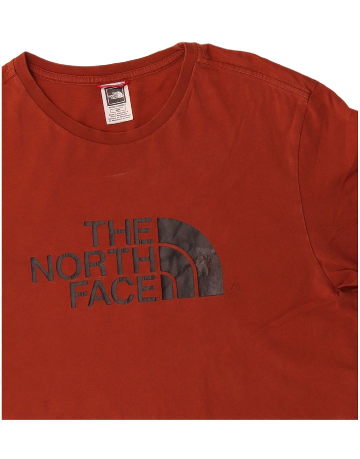 THE NORTH FACE Herren-Grafik-T-Shirt-Oberteil aus mittelroter Baumwolle