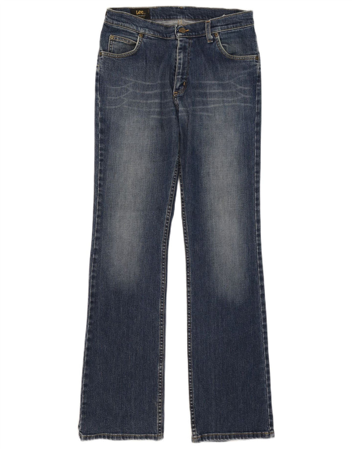 Lee Damen REED Bootcut Jeans W33 L34 Blaue Baumwolle
