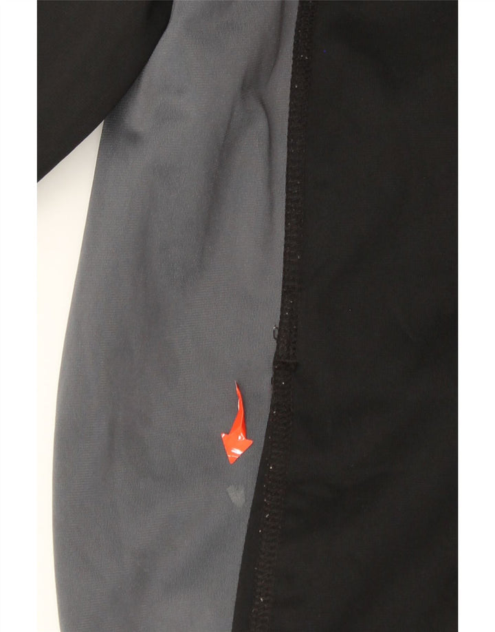 Champion Herren-Trainingsanzug-Top-Jacke XL, schwarzes Colourblock-Polyester