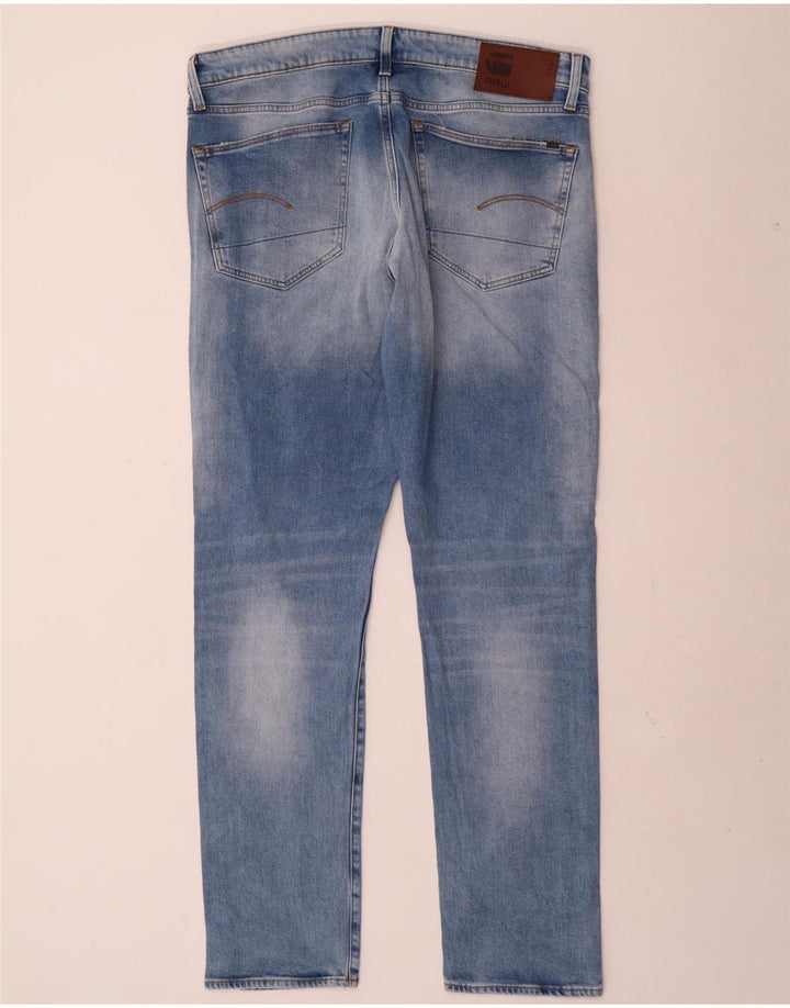 G-Star Herren Slim Jeans W36 L34 Blaue Baumwolle