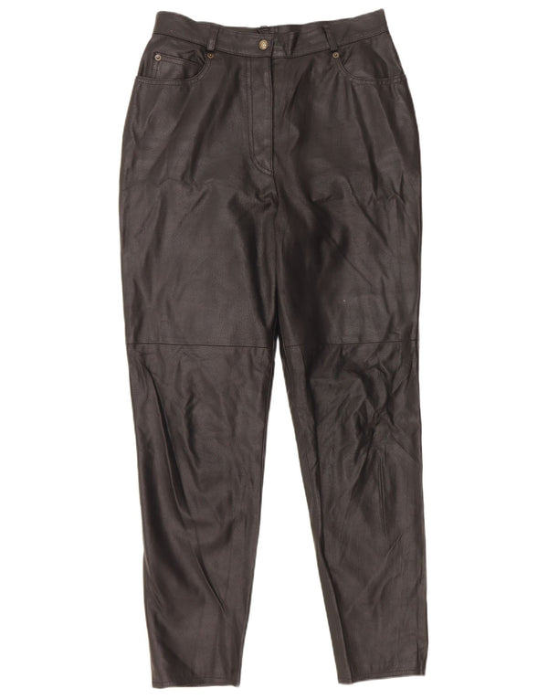 Nazareno Gabrielli Damen Slim Hose IT 44 Medium W28 L29 Schwarz