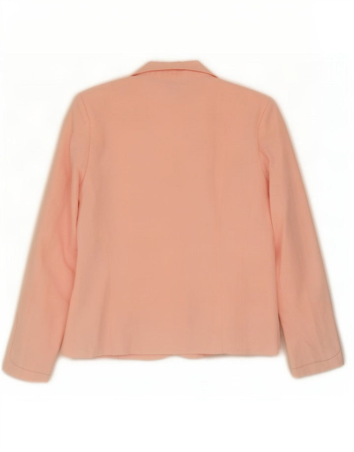 Marks & Spencer Damen-Blazerjacke mit 2 Knöpfen, Gr. 14, Rosa, Lyocell