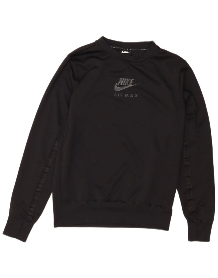 Nike Herren-Sweatshirt mit Grafik, Größe S, Schwarz, Polyester