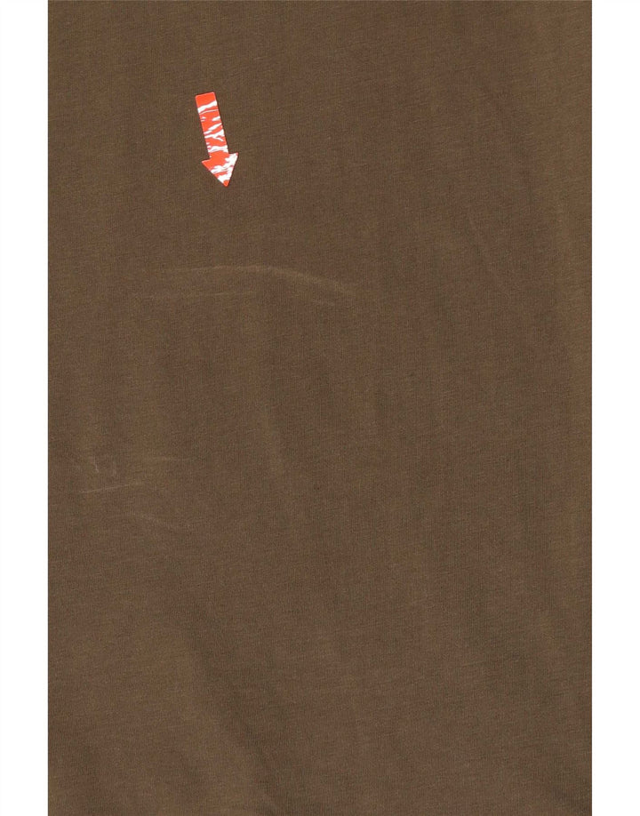 All Saints Herren-T-Shirt mit normaler Passform, mittelgrüne Baumwolle