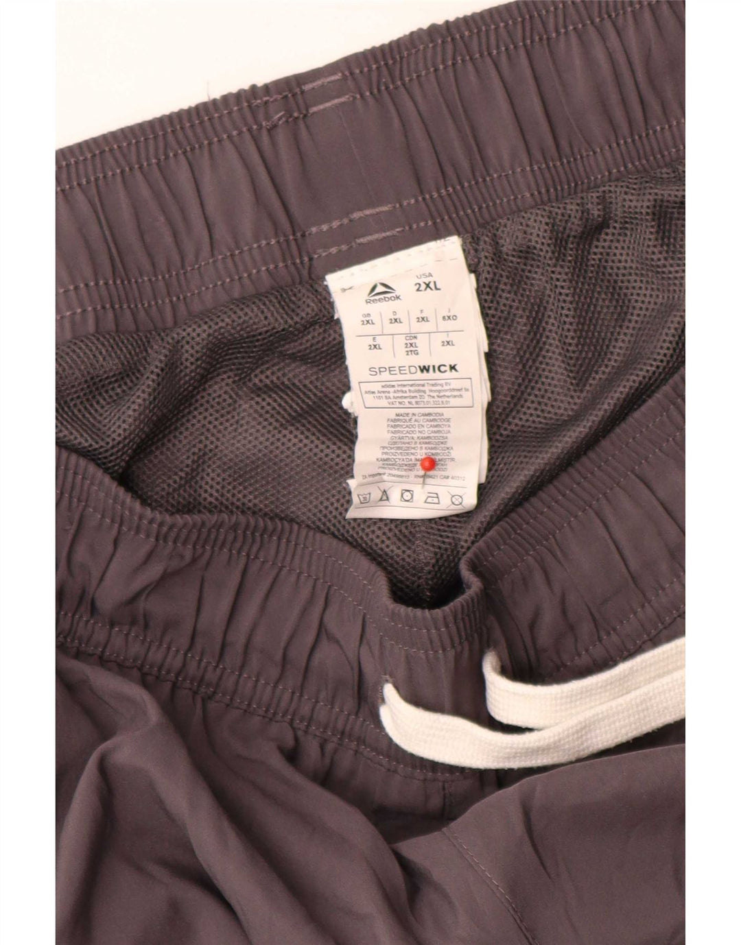 Reebok Herren Speedwick Trainingshose Jogger 2XL Grau Polyester
