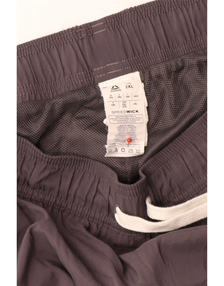 Reebok Herren Speedwick Trainingshose Jogger 2XL Grau Polyester