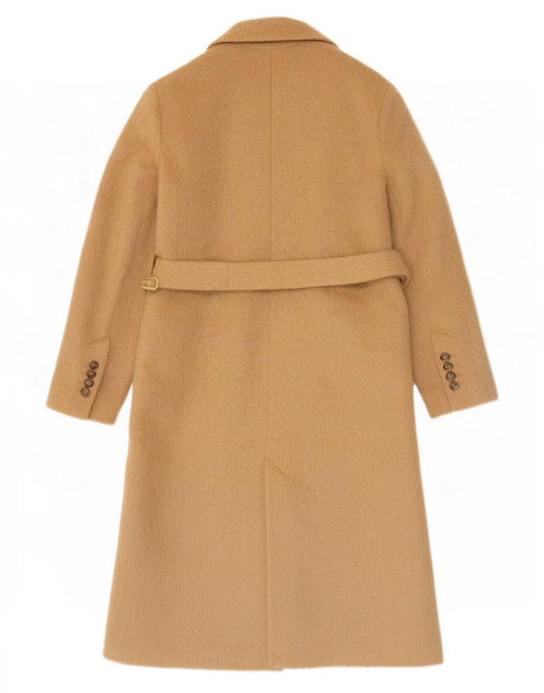 Topshop Damen Mantel UK 8 Small Beige Polyester