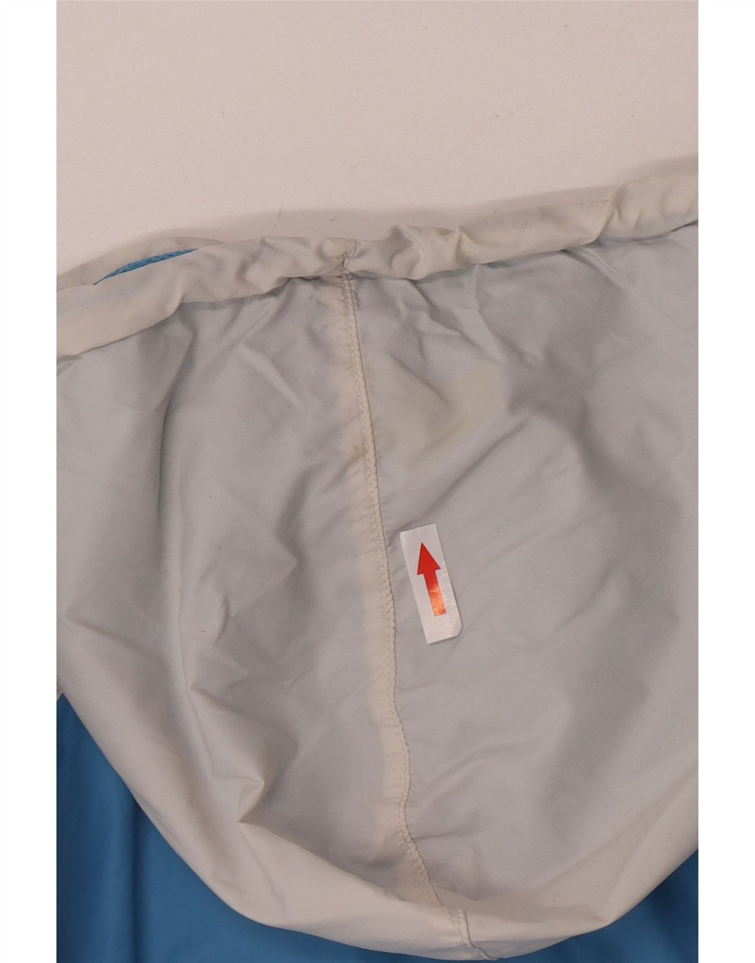 Nike Damen-Regenjacke mit Kapuze, UK 10/12, mittelblaues Colourblock-Nylon