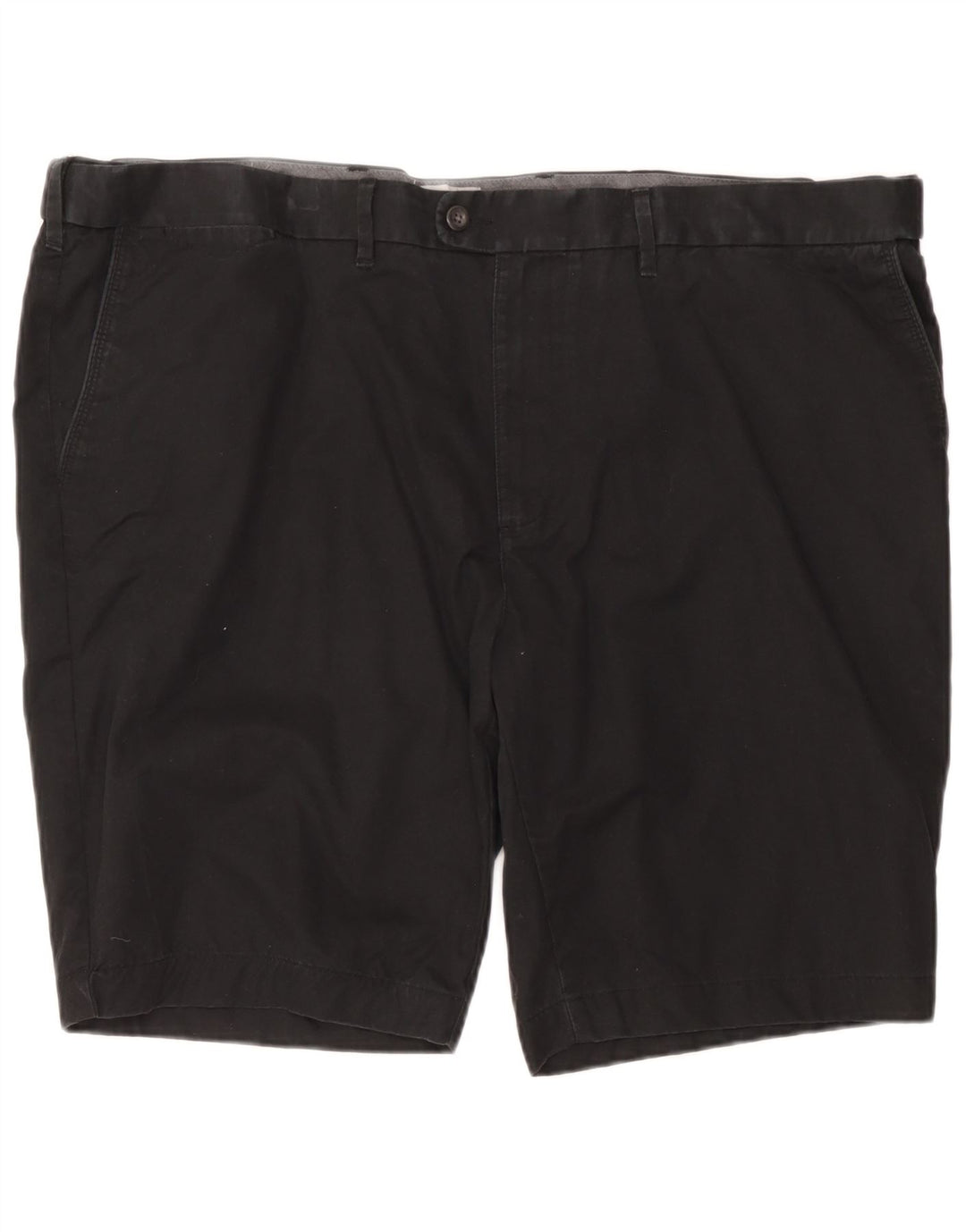 Marks & Spencer Herren-Chinoshorts mit normaler Passform, W48, 4XL, schwarze Baumwolle