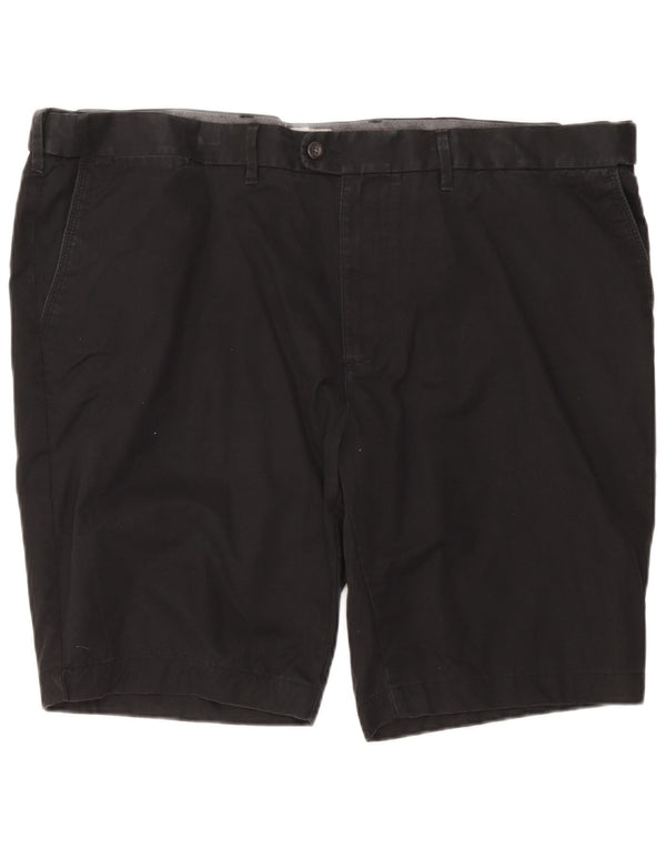 Marks & Spencer Herren-Chinoshorts mit normaler Passform, W48, 4XL, schwarze Baumwolle