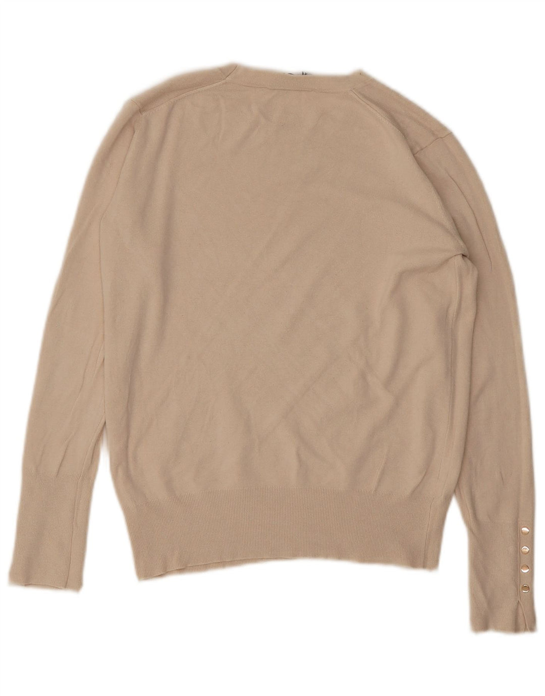 Zara Damen-Pullover mit Rundhalsausschnitt, Gr. 12, Mittelbeige