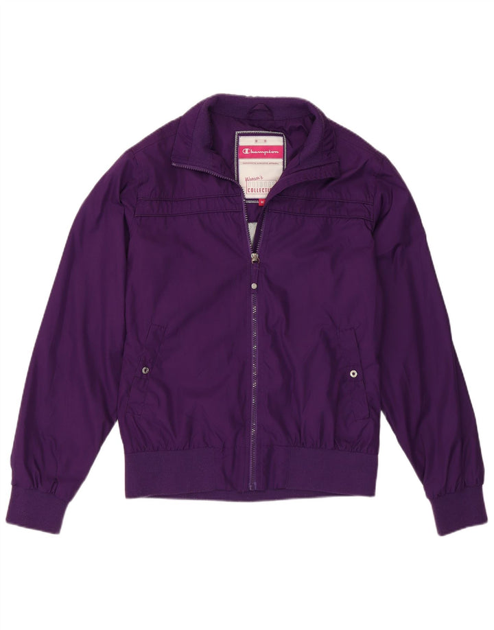 Champion Damen Bomberjacke UK 14 Medium Lila Polyester