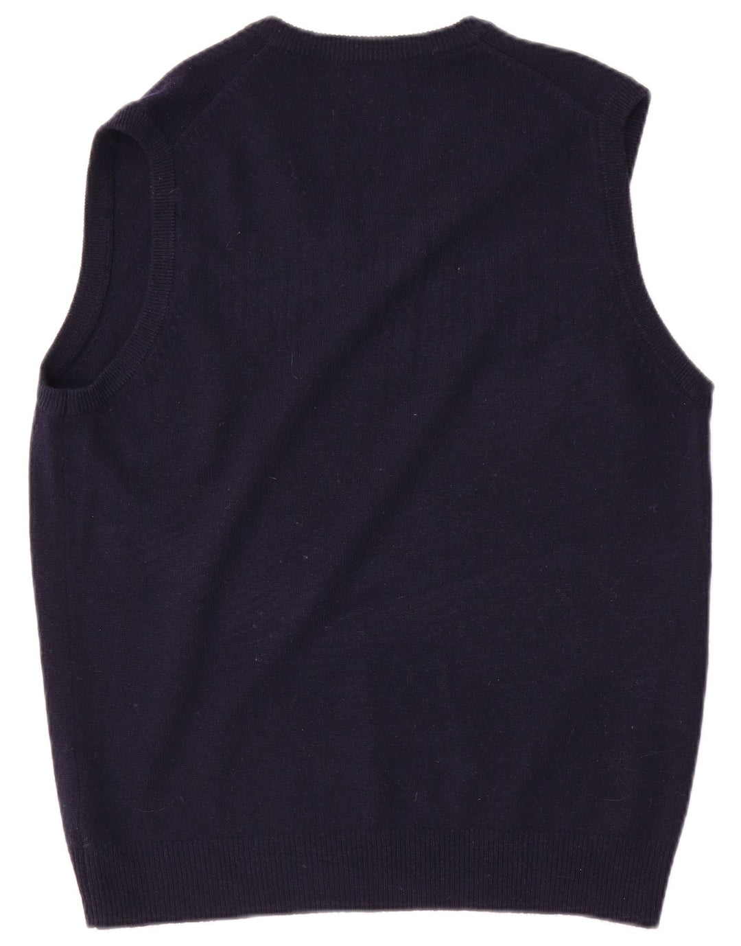 Marks & Spencer Herren-Weste-Tanktop mit normaler Passform, mittlere marineblaue Wolle