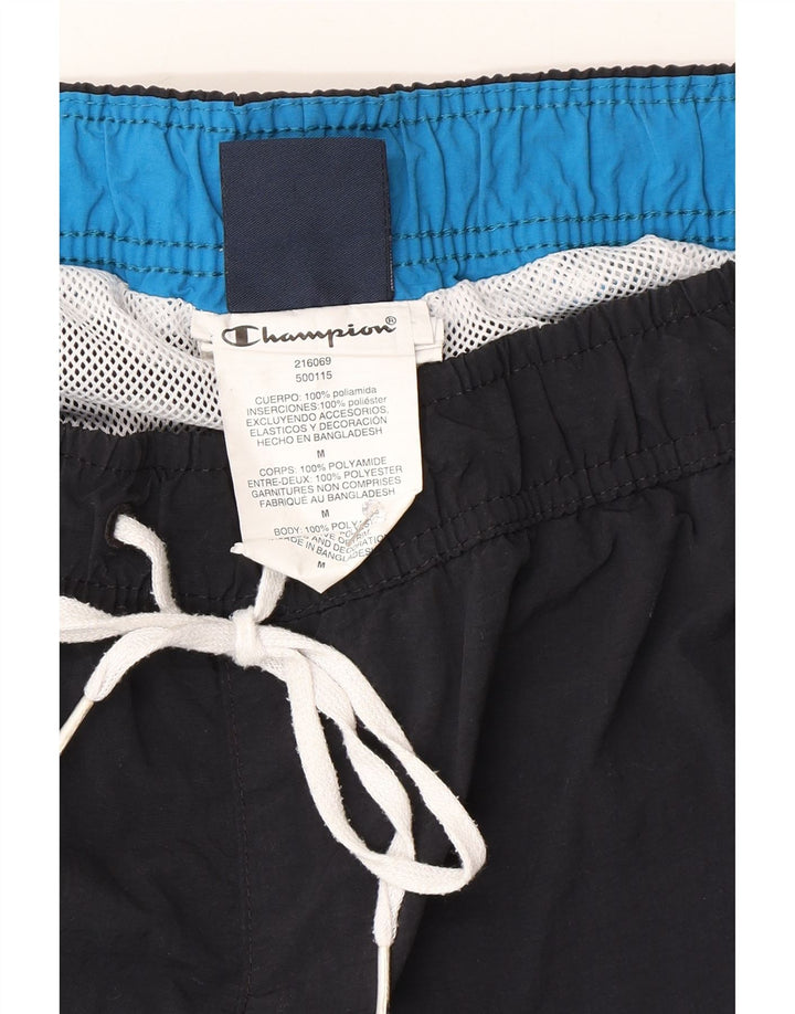 Champion Herren Badeshorts Medium Schwarz Polyamid