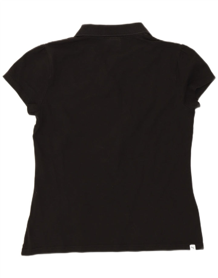 Puma Damen Poloshirt UK 14 Medium Schwarz