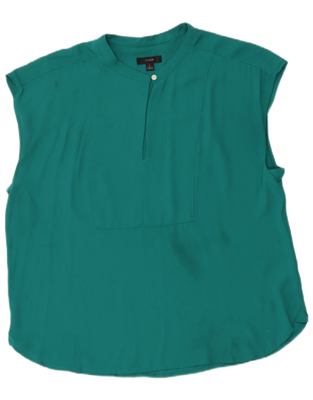 J. Crew Damen-Blusenoberteil, UK-Größe 44, Größe L, grün, Polyester