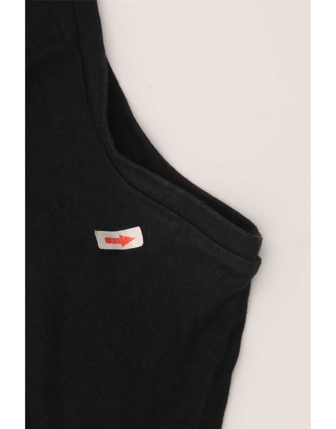 Fila Damen Weste Top UK 18 XL Schwarz Baumwolle
