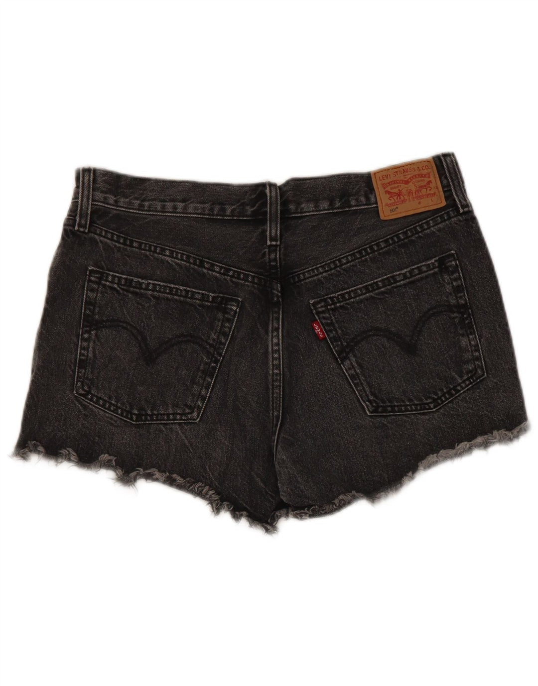 Levi's Damen 501 Denim Shorts W29 mittelgraue Baumwolle