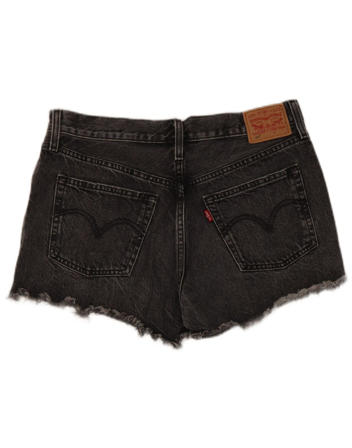 Levi's Damen 501 Denim Shorts W29 mittelgraue Baumwolle